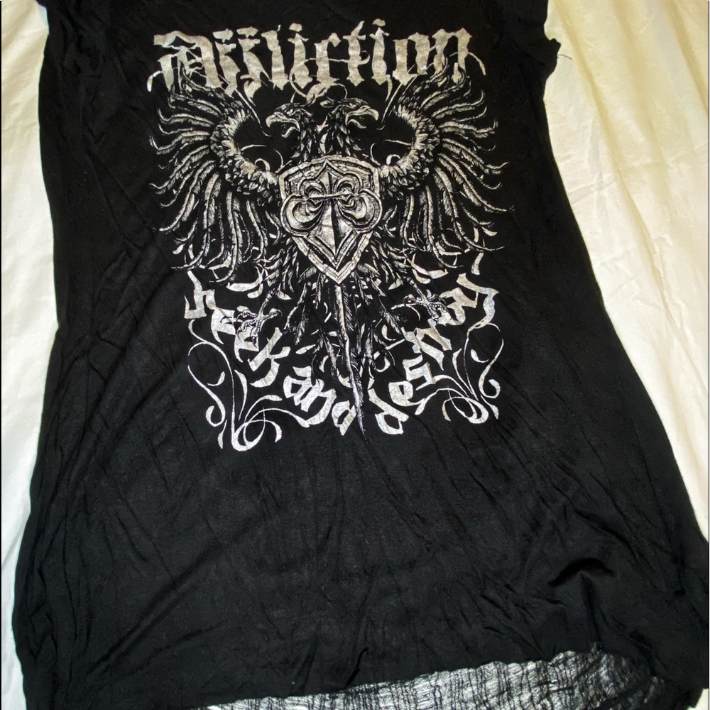 Affliction - Size Large Ladies Short Sleeve